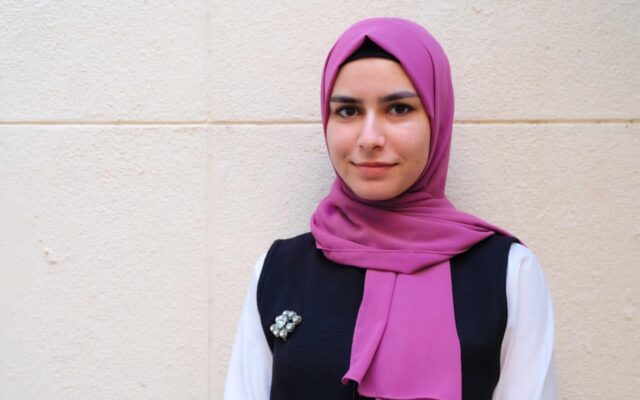 Syrian UNHCR-supported university scholar, Rania.